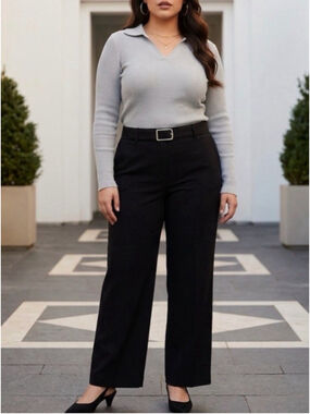 Banana Republic Black Pleated Dress Pants - Size 16 ✨ NWOT
